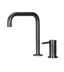 Pure.Sink Luxion 2-håls Gun metal köksblandare med U-utlopp PLX2HU-61