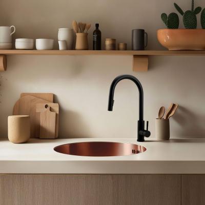 Pure.Sink Rondo Koppar Rund Diskho för planmontering, undermontering och övermontering 38 cm PRN38-62