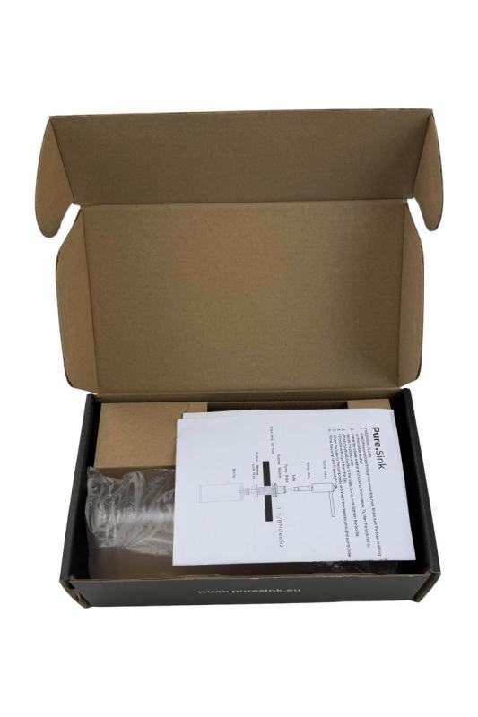 Pure.Sink Elite Steel Shine infällbar Tvåldispenser PVD koppar från toppen återfyllningsbar PS9010-62