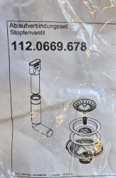 Franke rostfritt stål avloppssats Sirius, 1 behållare, 1 mittöverflöde 112.0669.678