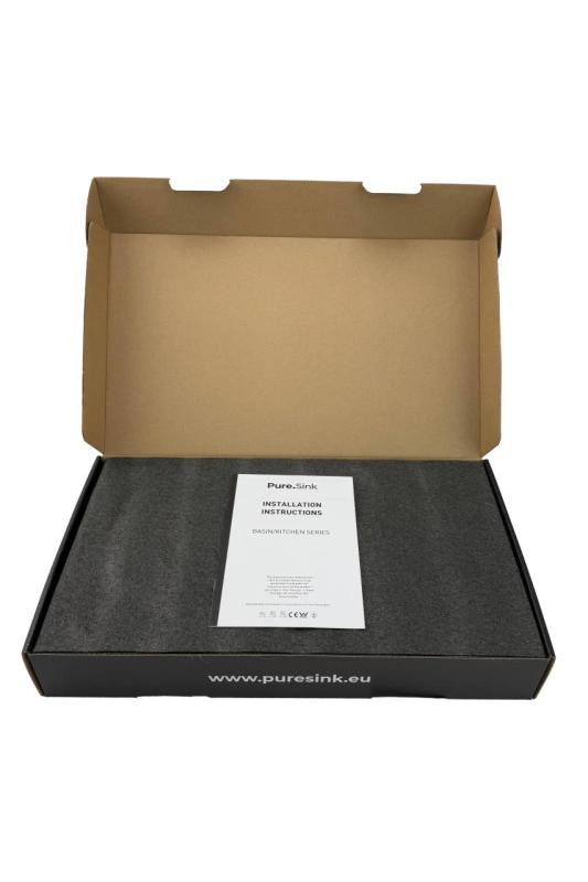 Pure.Sink Elite Steel Pulse-S kökskran PVD gun metal med utdragbar pip och sprayläge PS8500-61