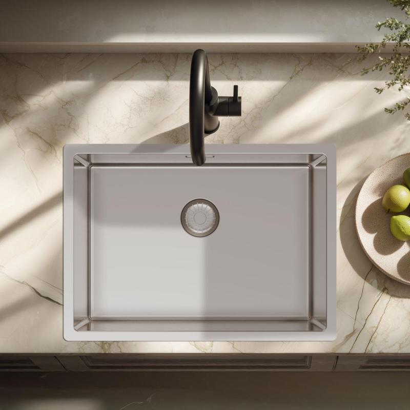 Pure.Sink Exclusivo Special 35 cm lång rostfri diskho 50 x 35 cm 10 mm radie PEX5035-02