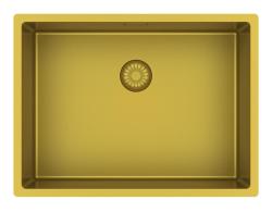 Pure.Sink Exclusivo Guldfärgat handfat 55x40 cm 10 mm radie, underbyggt, infällt och påbyggt PEX5540-60