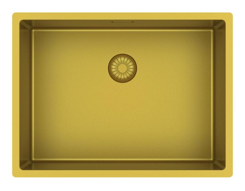 Pure.Sink Exclusivo Guldfärgat handfat 55x40 cm 10 mm radie, underbyggt, infällt och påbyggt PEX5540-60