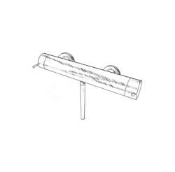 MURO TUA duschtermostatblandare med duschset krom M1.B1TH.CR