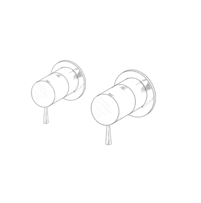 MURO TUA Väggmonterad blandare med omställningskran, krom M1.B32.R.CR