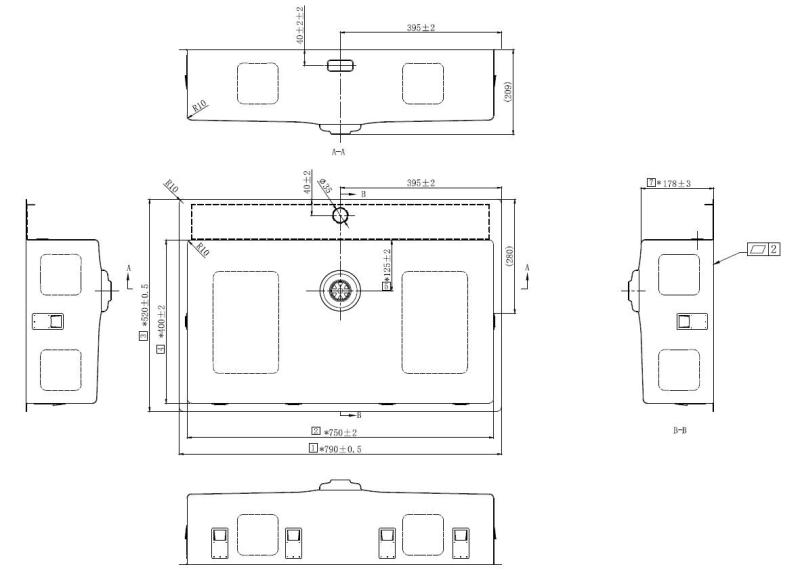 Pure.Sink Exclusivo Guldfärgat stort handfat 75 x 40 cm med kranarm och kranhål BB7540T-60