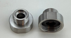 Pure.Sink Övergångsnipplar i rostfritt stål från 3/8 utvendig diameter (hane) till 1/2 invändig diameter (hona) Set med 2 stycken PS3812-00