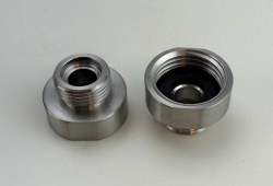 Pure.Sink Övergångsnipplar i rostfritt stål från 3/8 utvendig diameter (hane) till 1/2 invändig diameter (hona) Set med 2 stycken PS3812-00