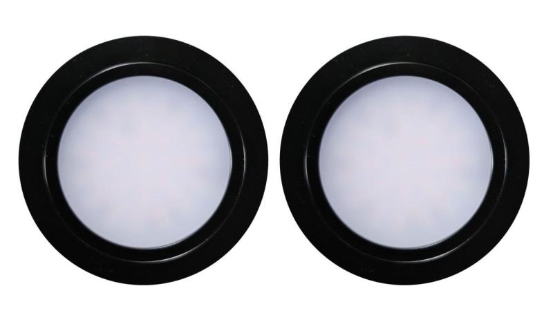 Indux Luma Liten inbyggd köks-LED-spotlightsats 2 spotlights med LED-drivdon Svart 1208972323