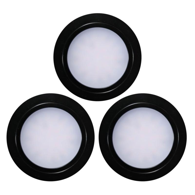 Indux Luma Liten inbyggd köks-LED-spot Set 3 spotlights med LED-drivdon Svart 1208972324