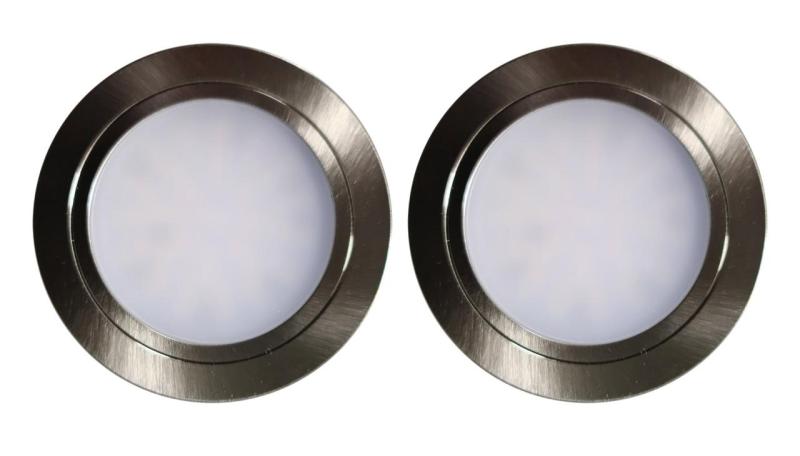 Indux Luma Liten inbyggd kök Multi Tone LED Set 2 Spots RVS-look 1208972326