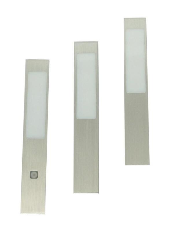 Indux Nex Köksmonterad LED-set 3x3 W med integrerad touch-dim-brytare Aluminium 1208972335