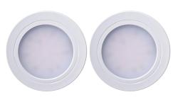 Indux Luma Liten inbyggd köks-LED-spotlightsats 2 spotlights med LED-drivdon Vit 1208972375