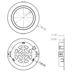 Indux Luma Liten inbyggd kök Multi Tone LED Set 4 Spots Svart 1208972384