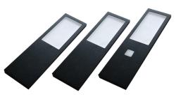 Indux Lino Kök Bygg LED-set 3 spotlights 4W med integrerad touch-dim-brytare svart 1208972391