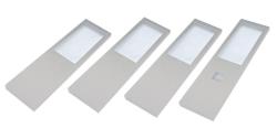 Indux Lino Kök Bygg LED-set 4 spotlights 4W med integrerad touch-dim-brytare Aluminium 1208972396