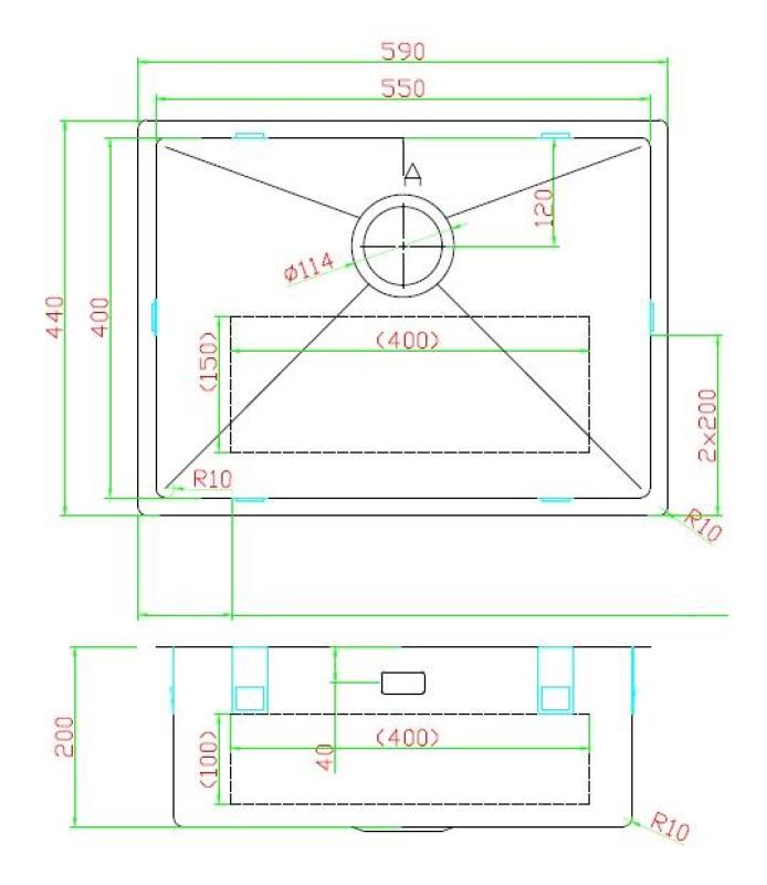 Pure.Sink Luxion PVD Antik bronsdiskho 55x40 cm underbyggd, infälld och påbyggd  med bottenhylla PLX5540-64