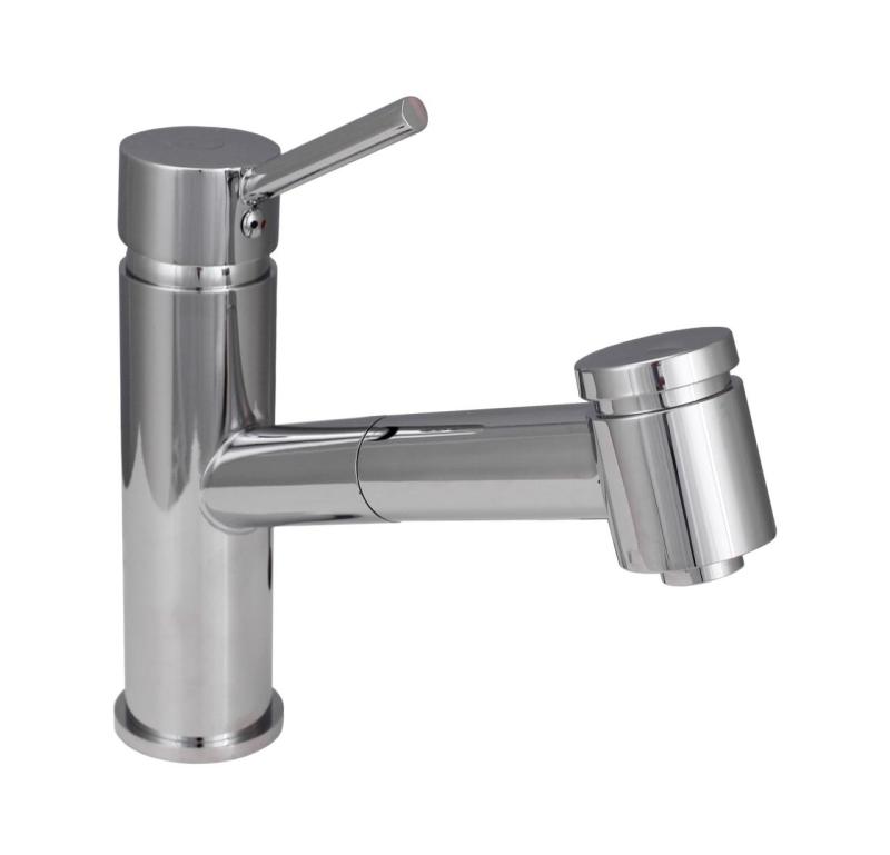 Aquanello Voss Köksblandare i krom med utdragbart utlopp och sprayfunktion CR-7200-VS