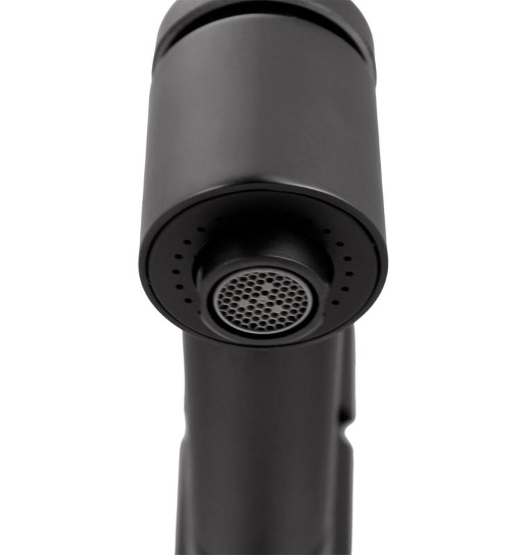 Aquanello Voss Köksblandare Svart med utdragbart utlopp och sprayfunktion BL-7200-VS