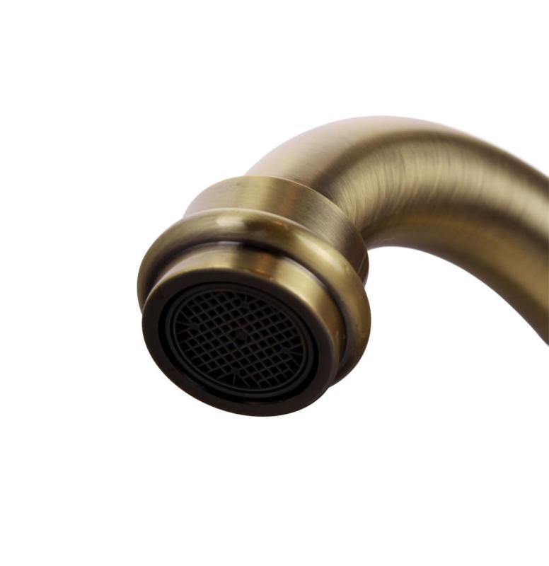 Aquanello Heritage Ascot Klassisk kök Nostalgisk kökskran Brons med vinklad utlopp BN-4002-HA