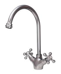 Aquanello Heritage Ascot Klassisk kök Nostalgisk kökskran Krom med rund pip CR-4003-HA
