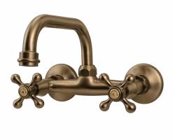 Aquanello Heritage Ascot Klassisk köksväggskran med övre utlopp, brons BN-4110-HA