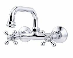 Aquanello Heritage Ascot Klassisk köksväggskran med övre utlopp, krom CR-4110-HA
