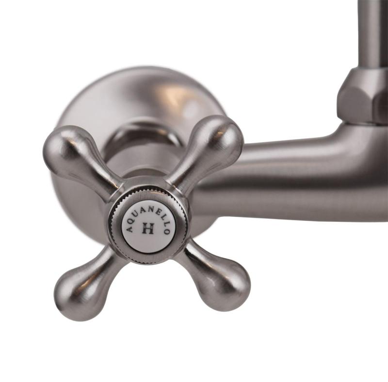 Aquanello Heritage Ascot Klassisk kökskran med överliggande utlopp i rostfritt stål NB-4110-HA