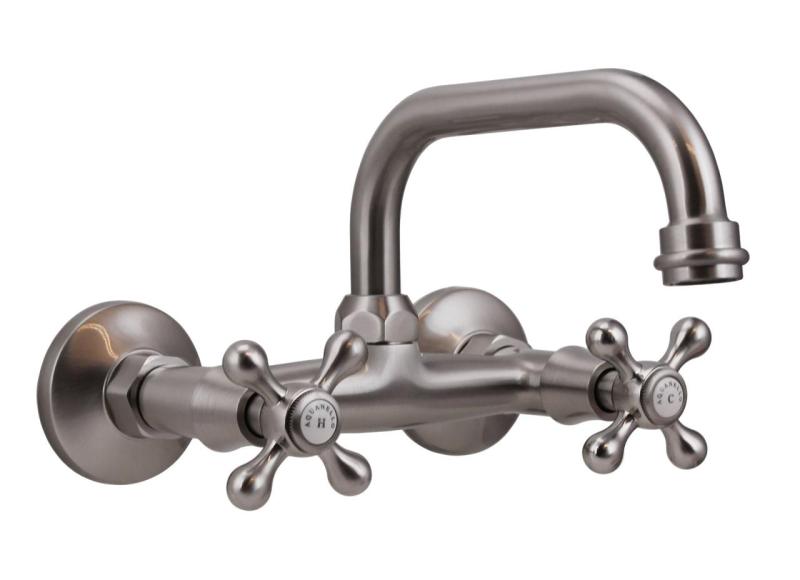 Aquanello Heritage Ascot Klassisk kökskran med överliggande utlopp i rostfritt stål NB-4110-HA