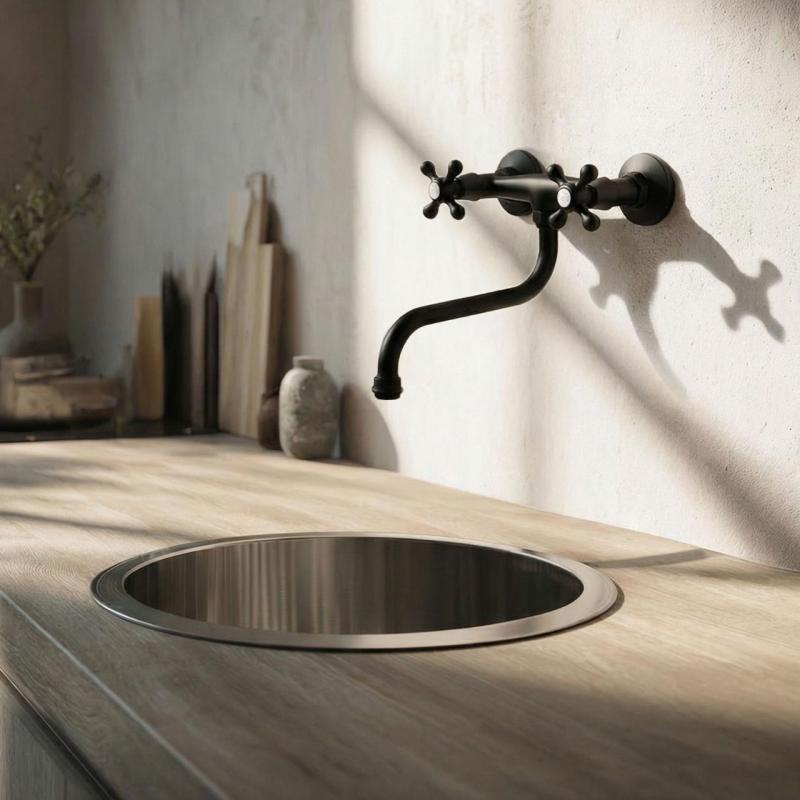 Aquanello Heritage Ascot Klassisk kökskran, svart BL-4111-HA