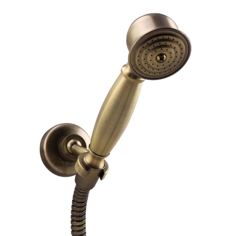 Aquanello Heritage Ascot Klassisk duschbatteri med stjärnknappar i brons inklusive handdusch BN-2002-HA
