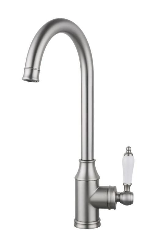 Aquanello Heritage Manor Klassisk köksblandare i rostfritt stål med nostalgisk design NB-9001-HM