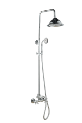 Aquanello Heritage Ascot Klassisk duschset, påbyggd duschkolonn, krom CR-2003-HA