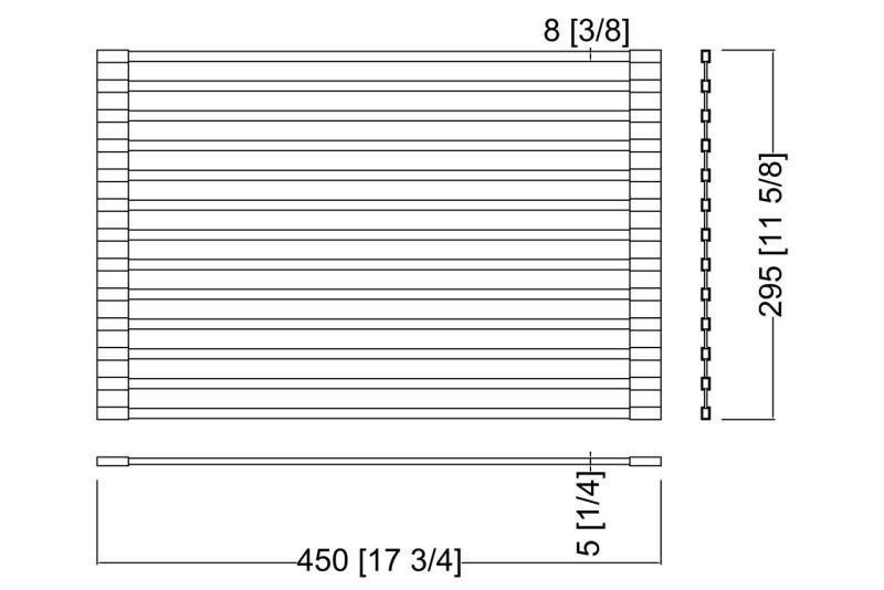 Ausmann Mosel Kombinationsset diskbänk PVD koppar 50x40 cm med kökskran, tvåldispenser och rullmatta 1208972563