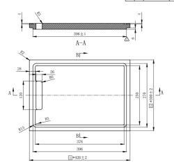 Pure.Sink Exclusivo Skärbräda i bambu, 42 x 30 cm, för diskho, PEXCB40-24