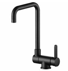 Aquanello Forma Massiv rostfri fällbar fönsterkran för kök, svart  BL-1011-FM