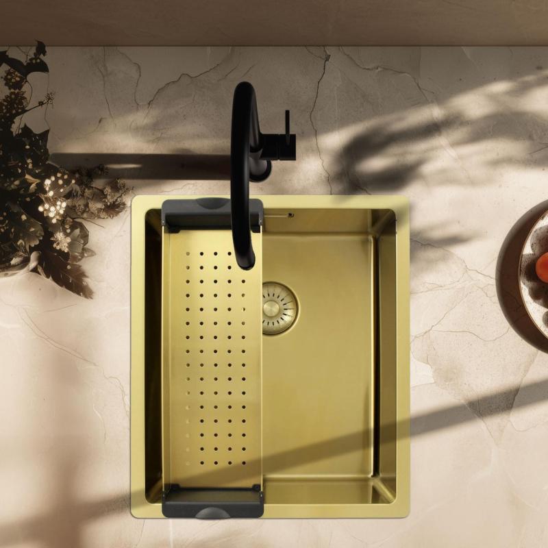 Pure.Sink Prestige-insats för diskho, guld  PPGCL40-60