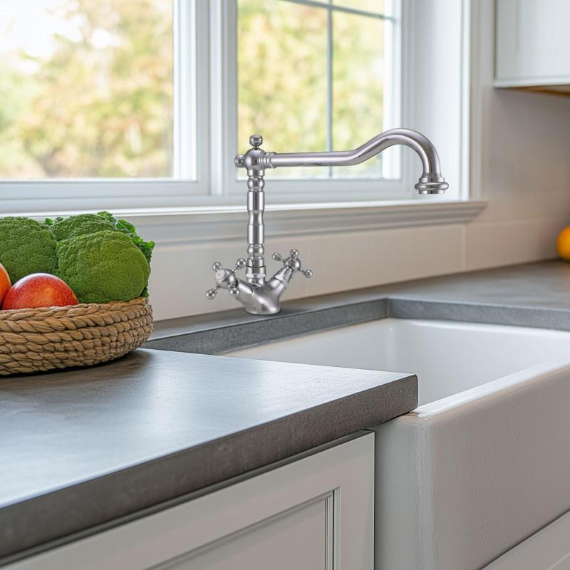 PB Nostalgisk kökskran V1910 Krom