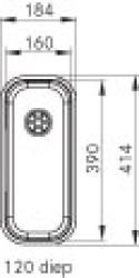 Franke diskho Largo LAX 110.16D undermontering 1120157550