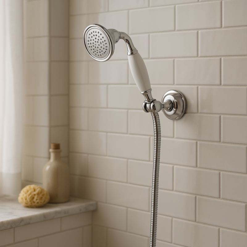 Huber Victorian handdusch med upphängningskrok krom 63.03H.CR