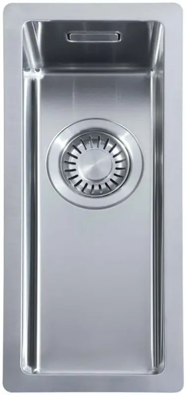 ABK Bingara liten diskho i rostfritt stål 15x40 cm för planmontering, undermontering och ovanmontering KS51015001 6300-BIN15fVI