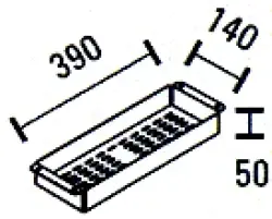 ABK RVS Restbak insatsbehållare rester BAR14 KS01014001