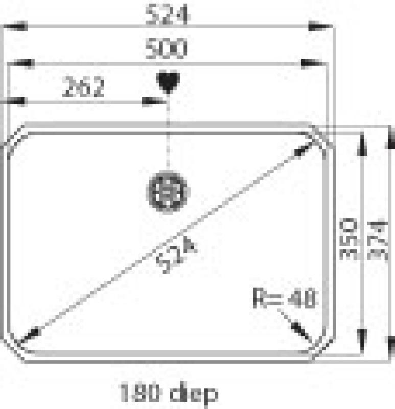 Franke Largo -diskho LAX 110,50, undermonterad 1220067750